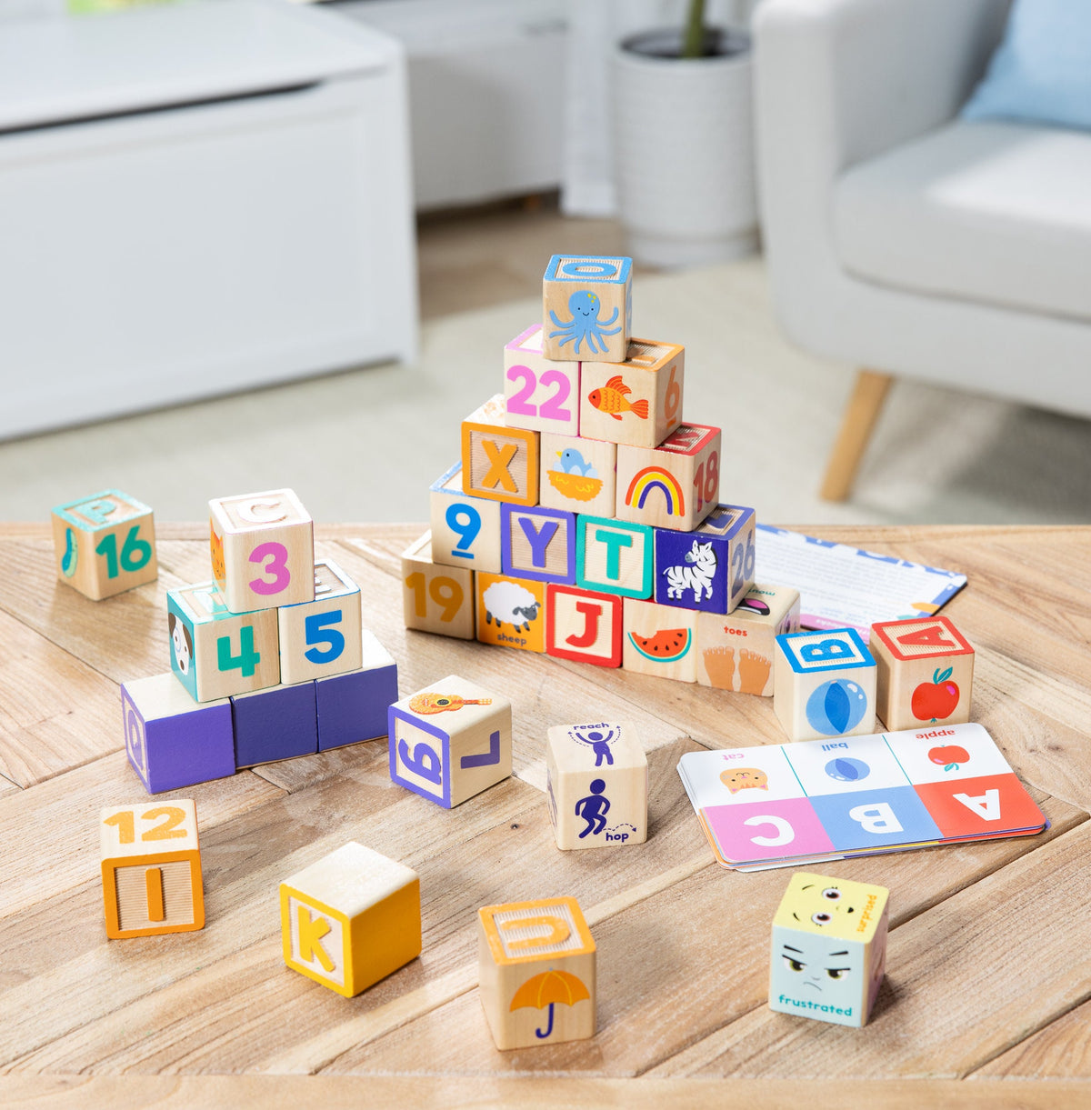 Educational Ms. Rachel Wooden Learning Blocks