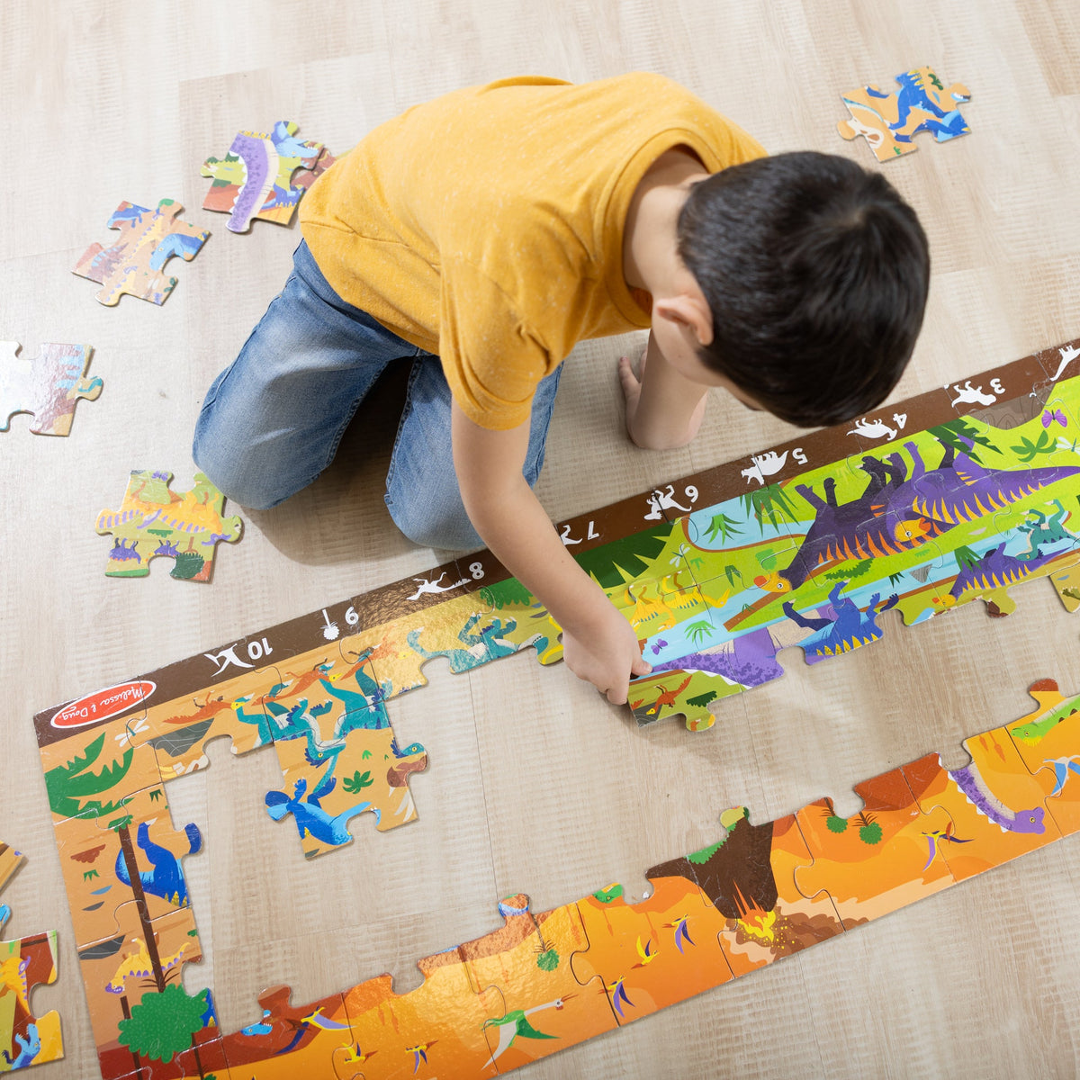 Educational Land of Dinosaurs Floor Puzzle - 48 Pieces