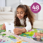 Educational Fairy Tale Castle Floor Puzzle - 48 Pieces