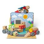 Educational Blockables Vehicles Play Set
