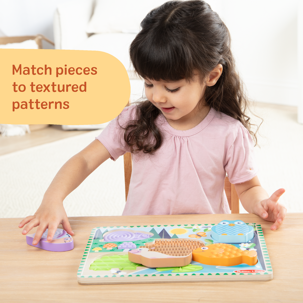 Educational Forest Friends Touch & Feel Puzzle