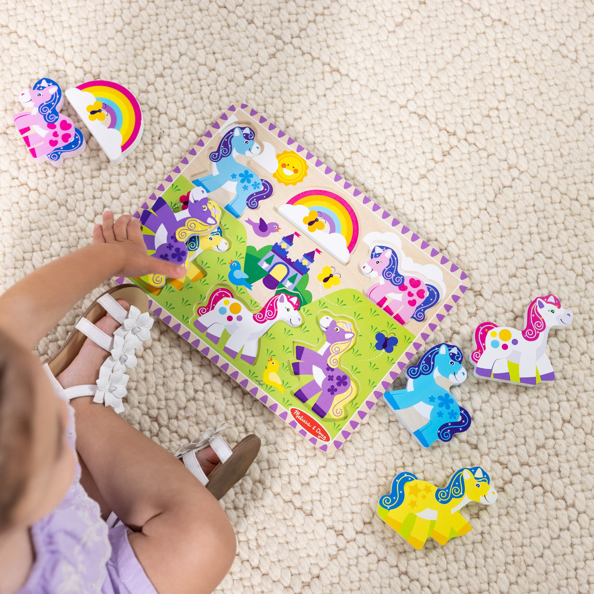 Educational Unicorn Chunky Puzzle 6 Pieces