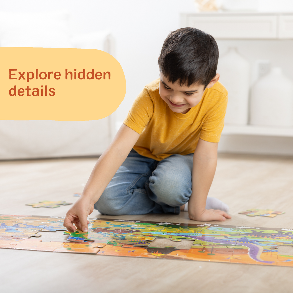 Educational Land of Dinosaurs Floor Puzzle - 48 Pieces