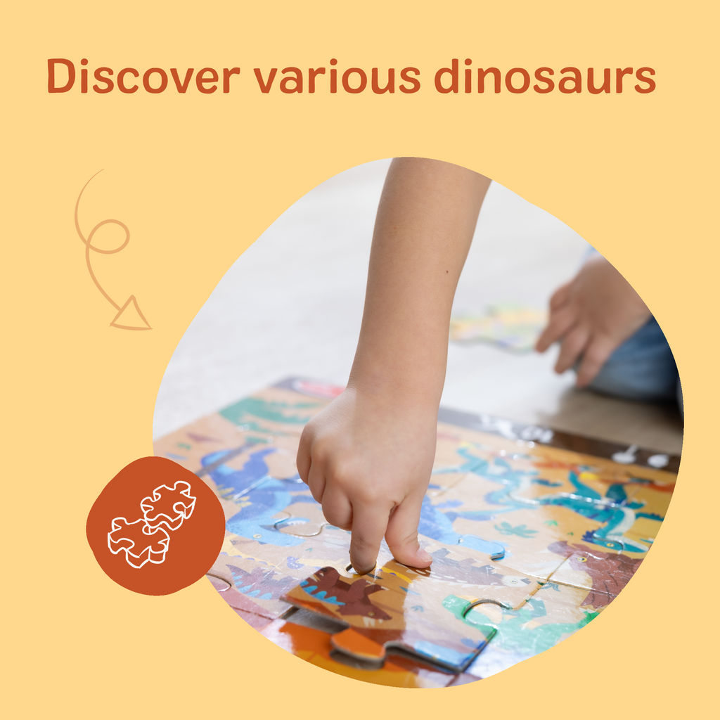 Educational Land of Dinosaurs Floor Puzzle - 48 Pieces