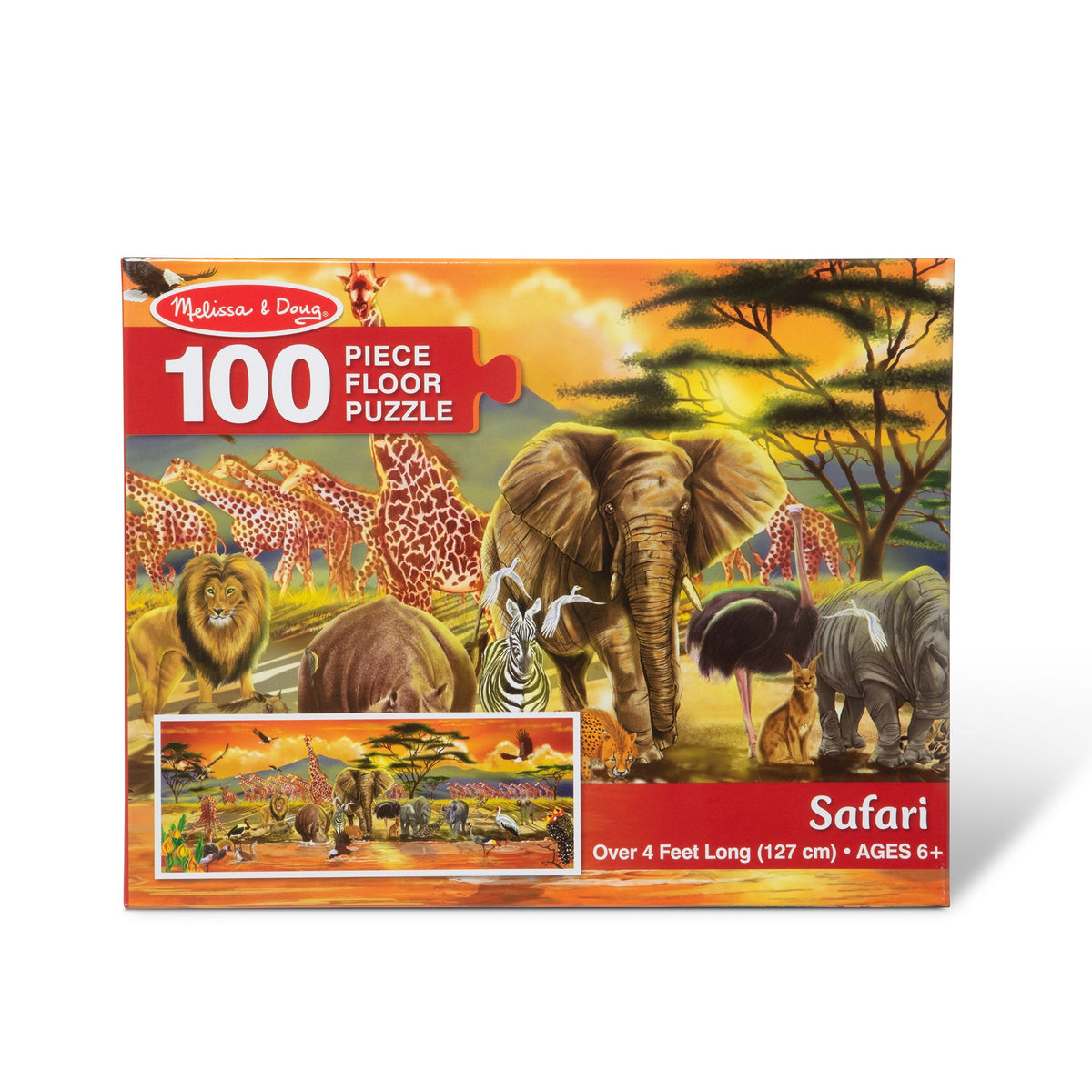 Educational Safari Floor Puzzle - 100 Pieces