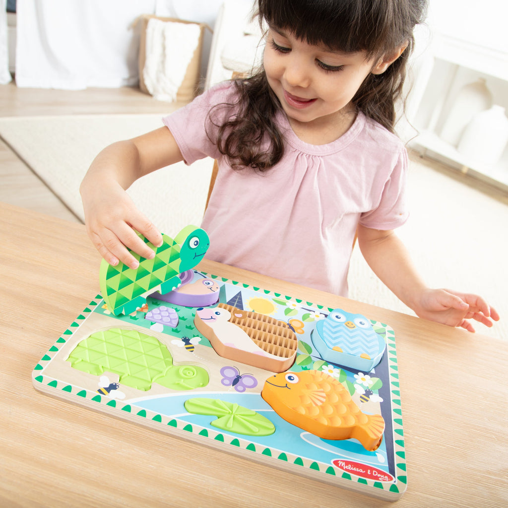 Educational Forest Friends Touch & Feel Puzzle