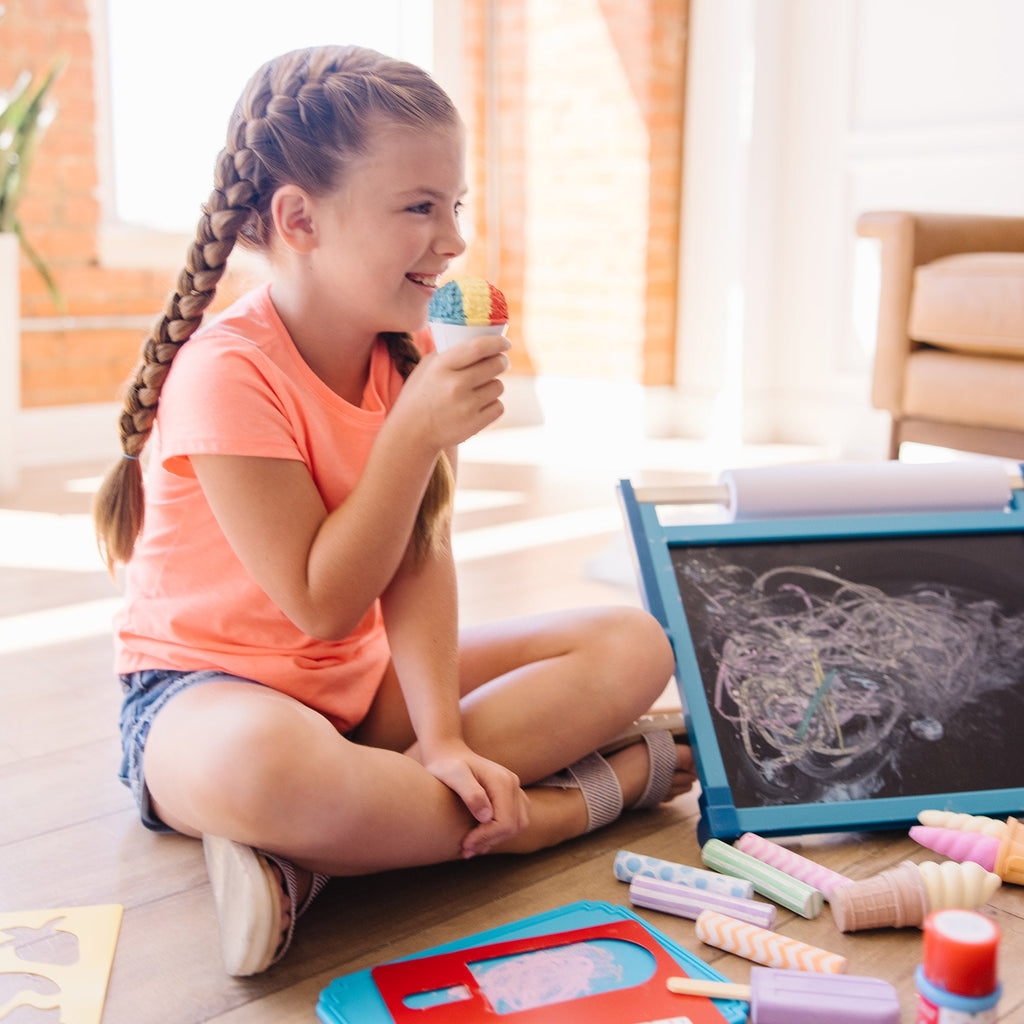 Educational Ice Cream Shop Chalk Play Set