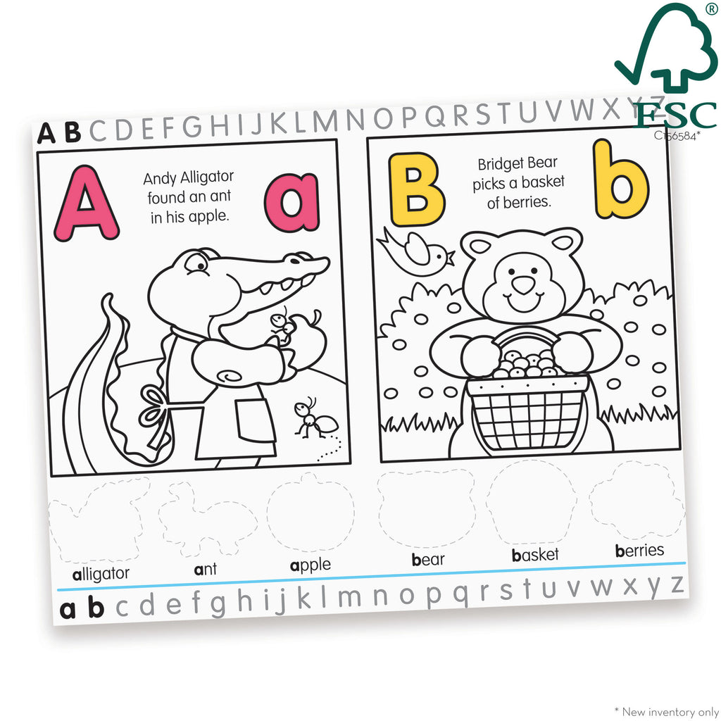 Educational Alphabet Activity Sticker Pad