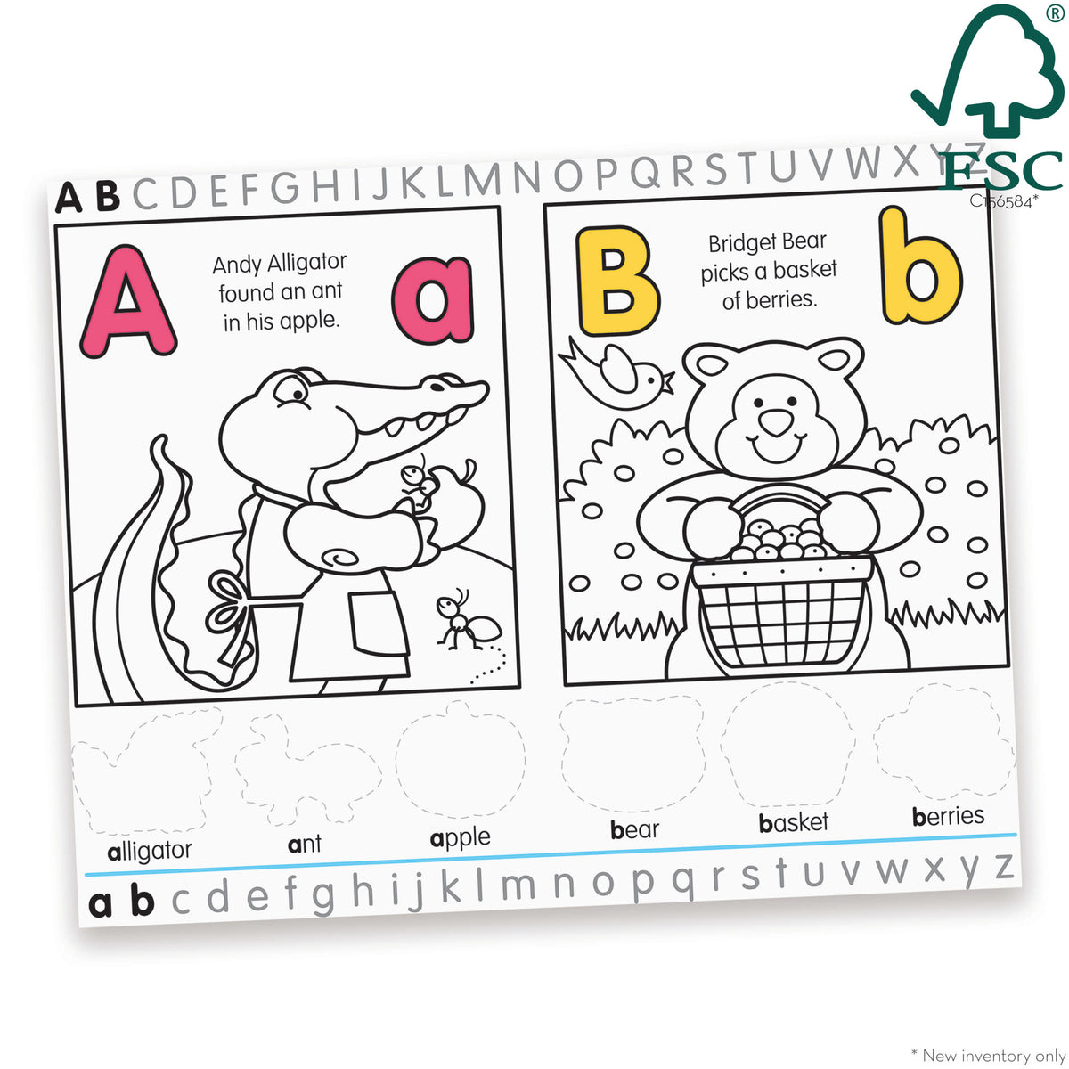 Educational Alphabet Activity Sticker Pad
