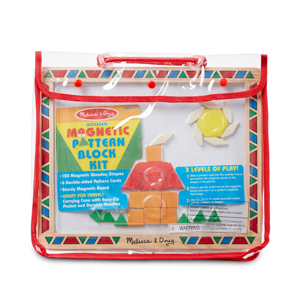 Educational Wooden Magnetic Pattern Block Kit