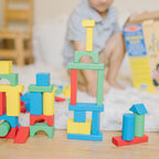 Educational 100-Piece Wood Blocks Set