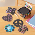 Educational Scratch Art Box of Friendship Notes