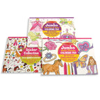 Educational Princess Fairy Animals & More Coloring and Sticker Pad Bundle