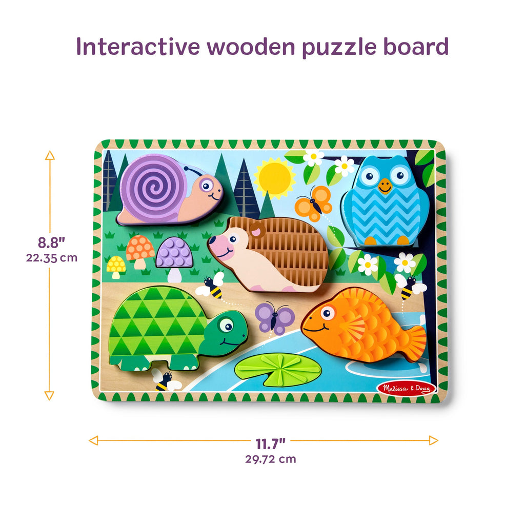 Educational Forest Friends Touch & Feel Puzzle
