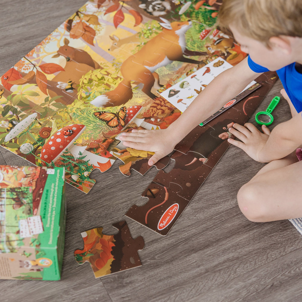 Educational Lets Explore Double-Sided Seek & Find Puzzle