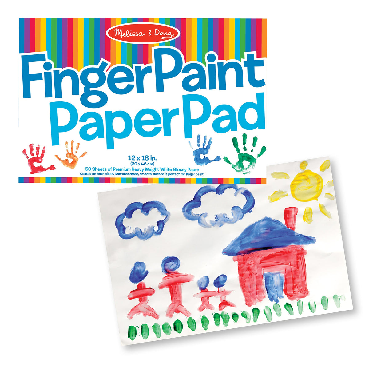 Educational Finger paint Paper Pad