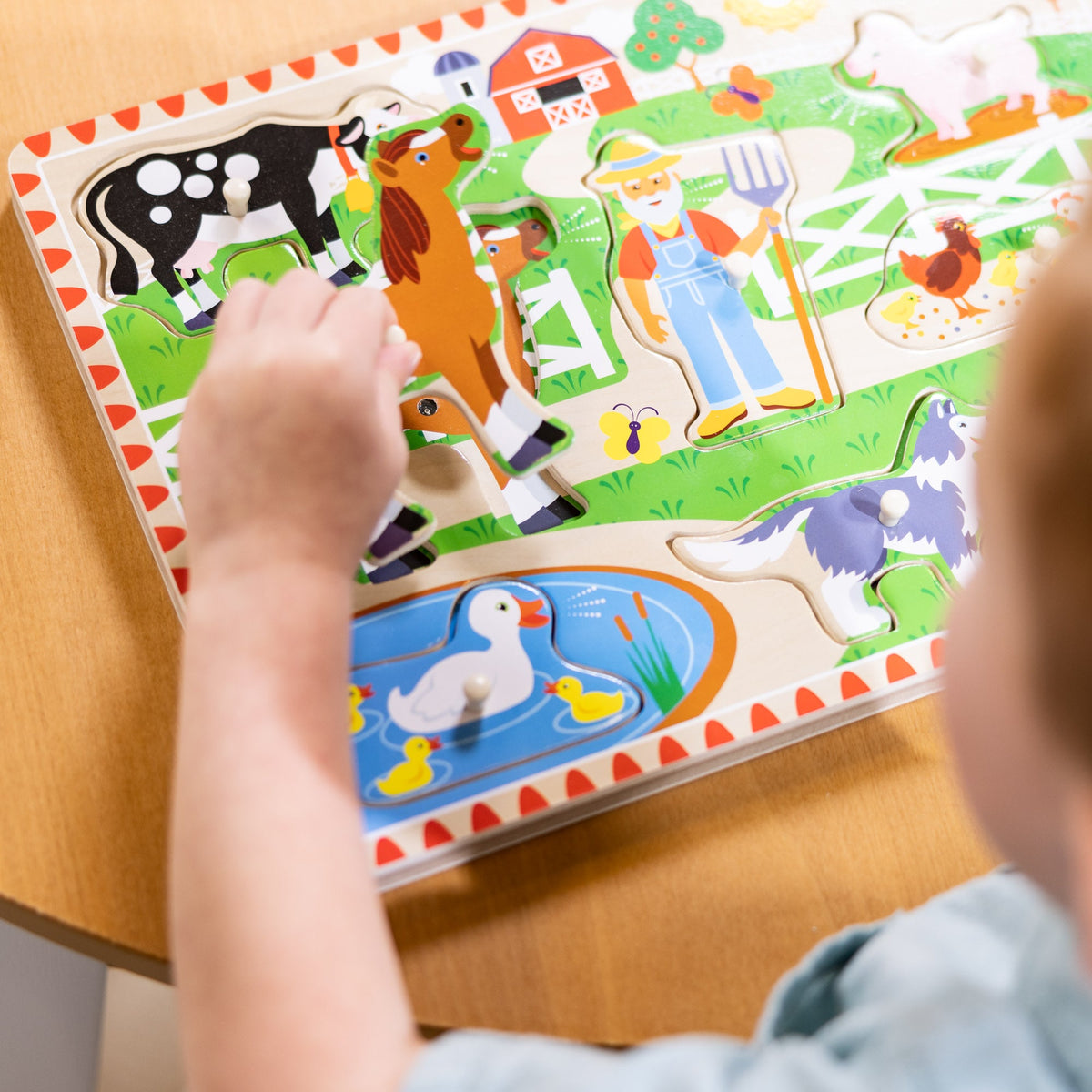 Educational Old MacDonalds Farm Song Puzzle - 8 Pieces