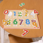 Educational Lift & See Numbers Peg Puzzle - 10 Pieces