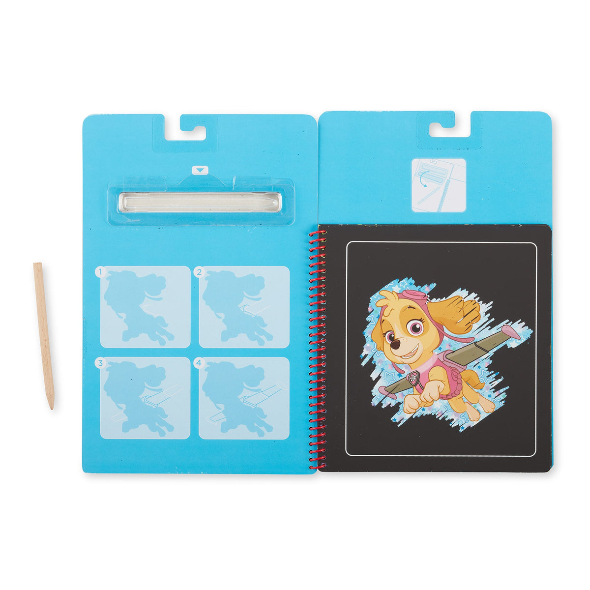 Educational PAW Patrol Scratch Art Pad - Skye