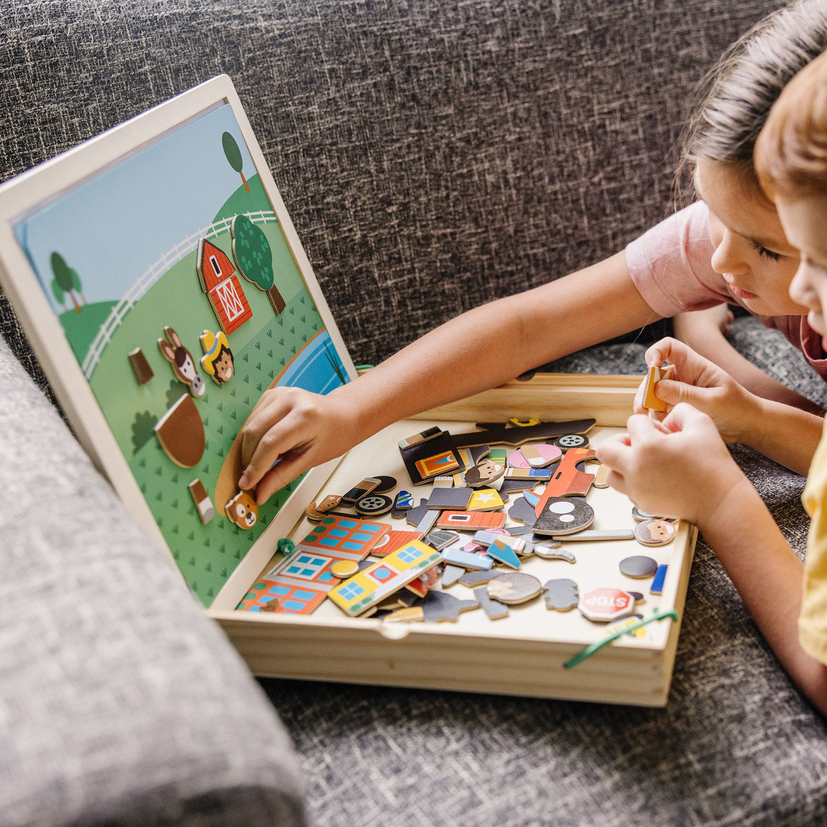 Educational Magnetic Matching Picture Game
