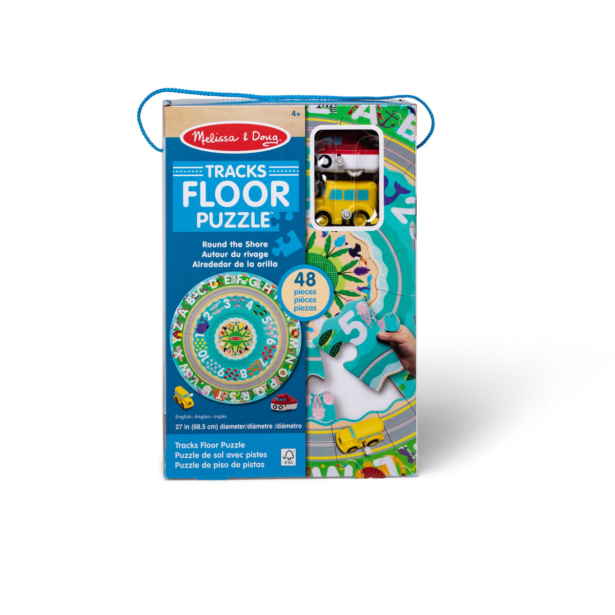 Educational Round the Shore Tracks Floor Puzzle 48 Pieces