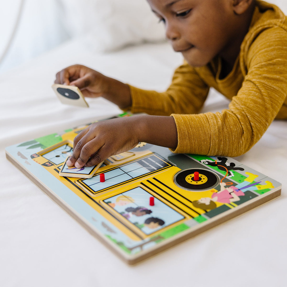 Educational The Wheels on the Bus Song Puzzle - 6 Pieces