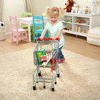 Educational Metal Grocery Shopping Cart Toy