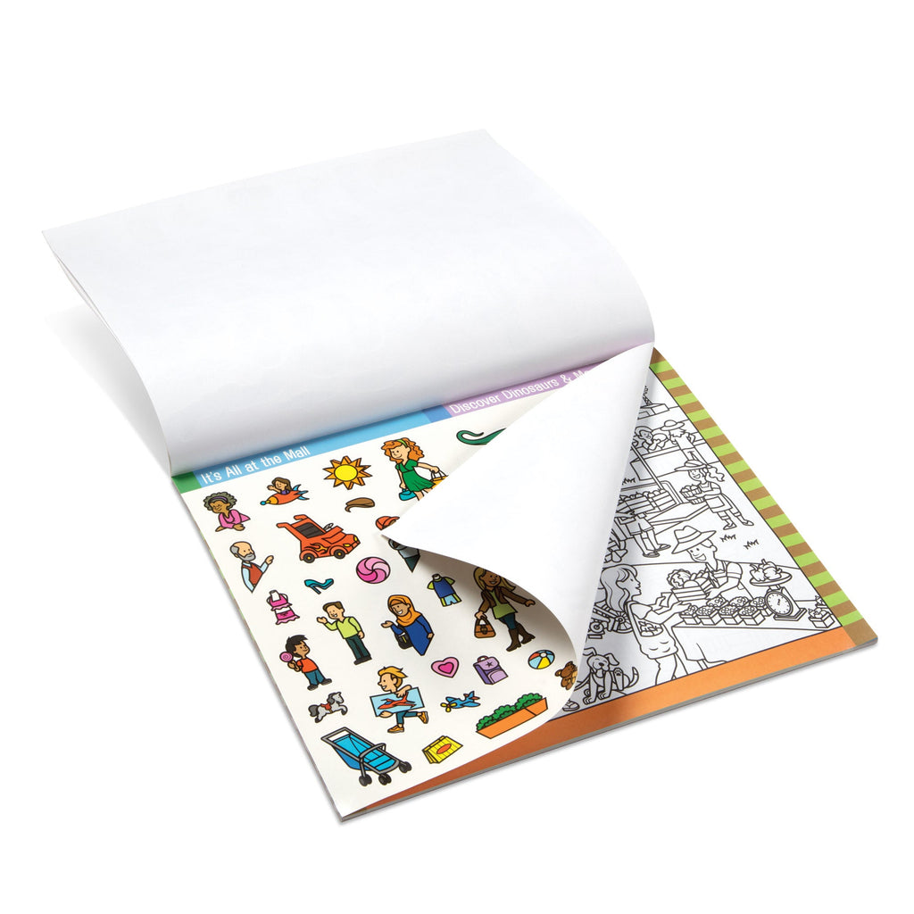 Educational Seek & Find Sticker Pad Around Town