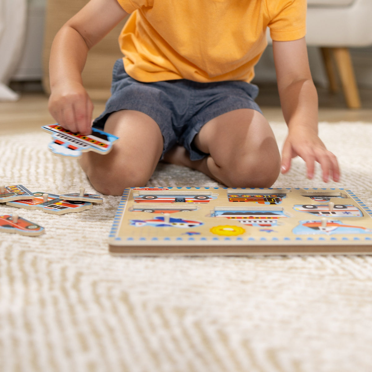 Educational Vehicles Sound Puzzle - 8 Pieces