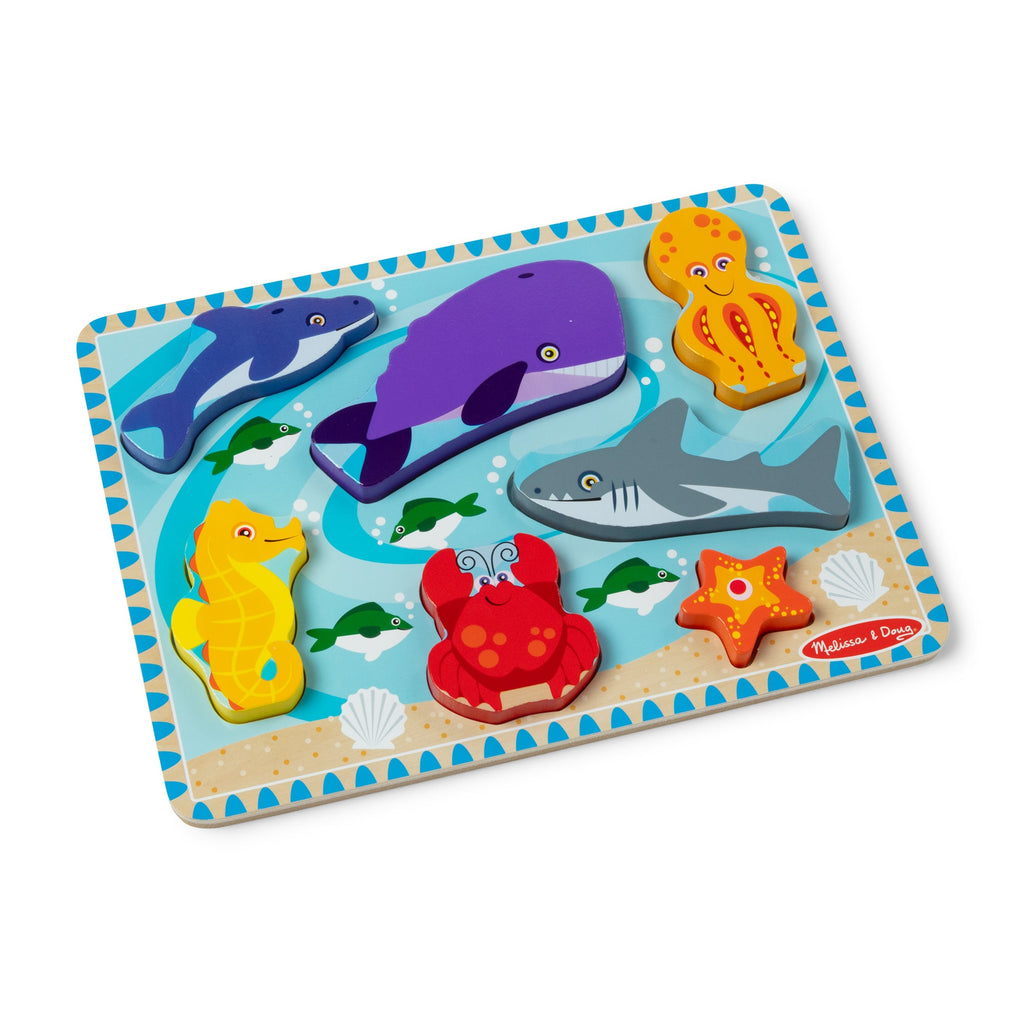 Educational Sea Creatures Chunky Puzzle - 7 Pieces