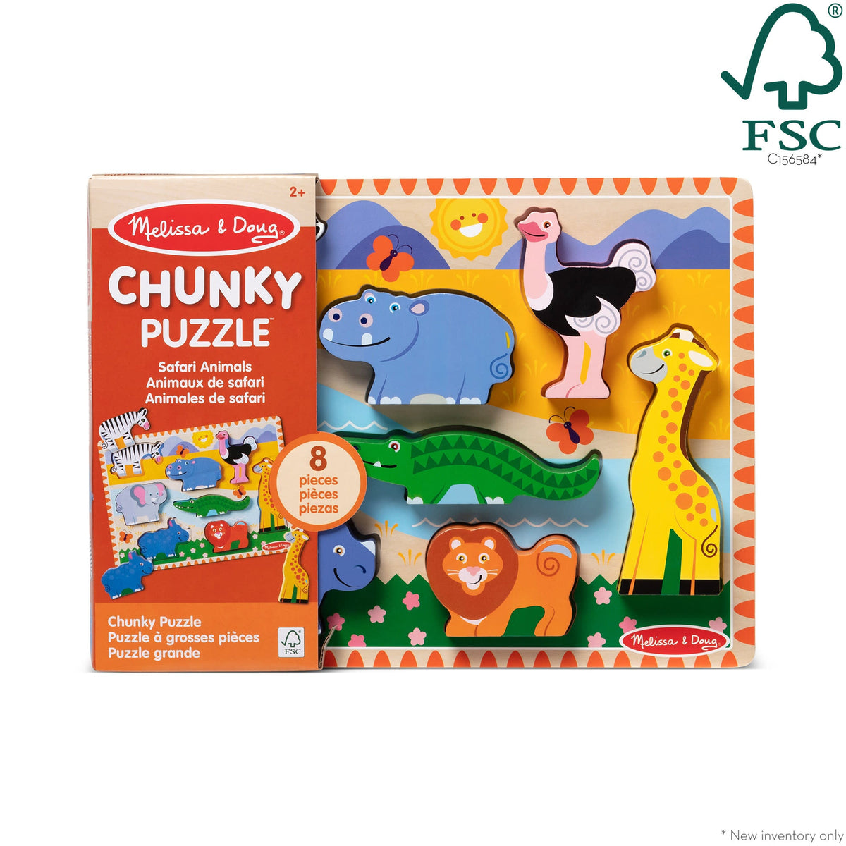 Educational Safari Chunky Puzzle - 8 Pieces