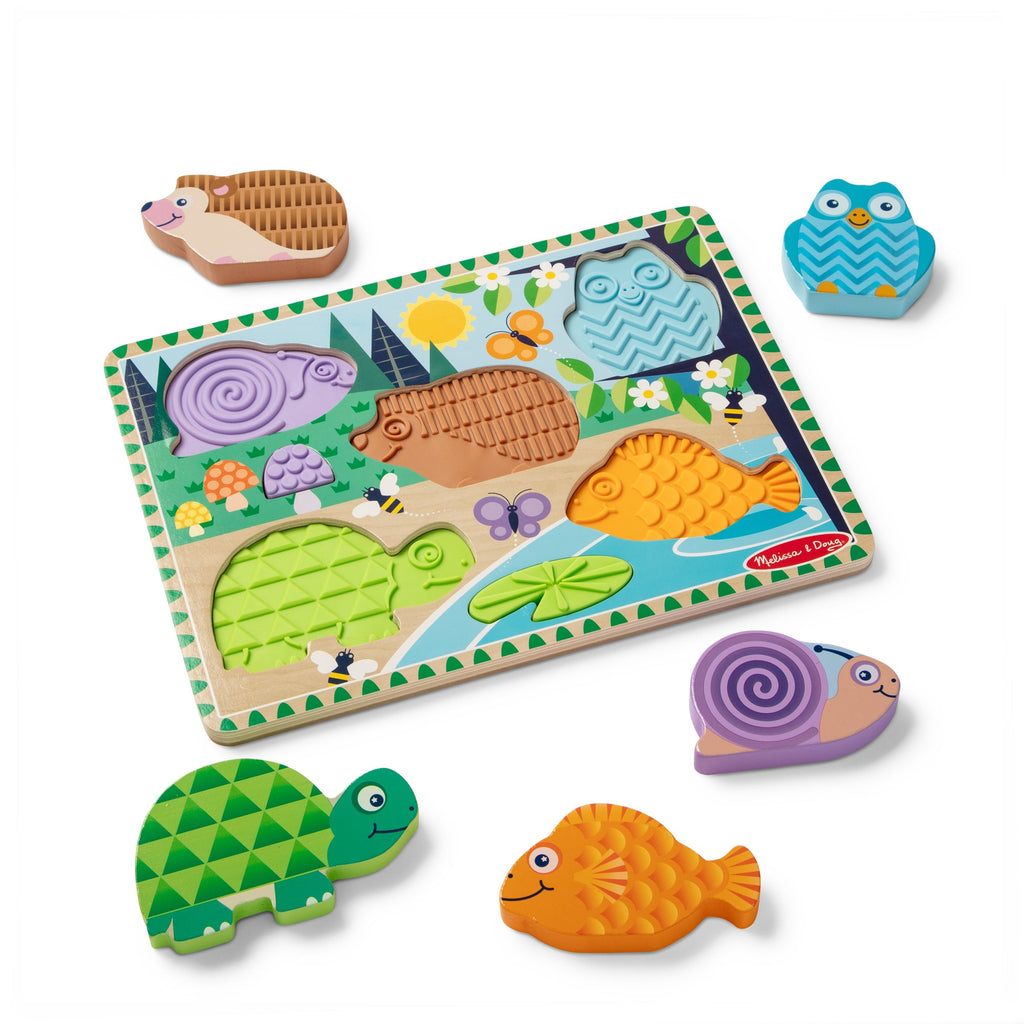 Educational Forest Friends Touch & Feel Puzzle