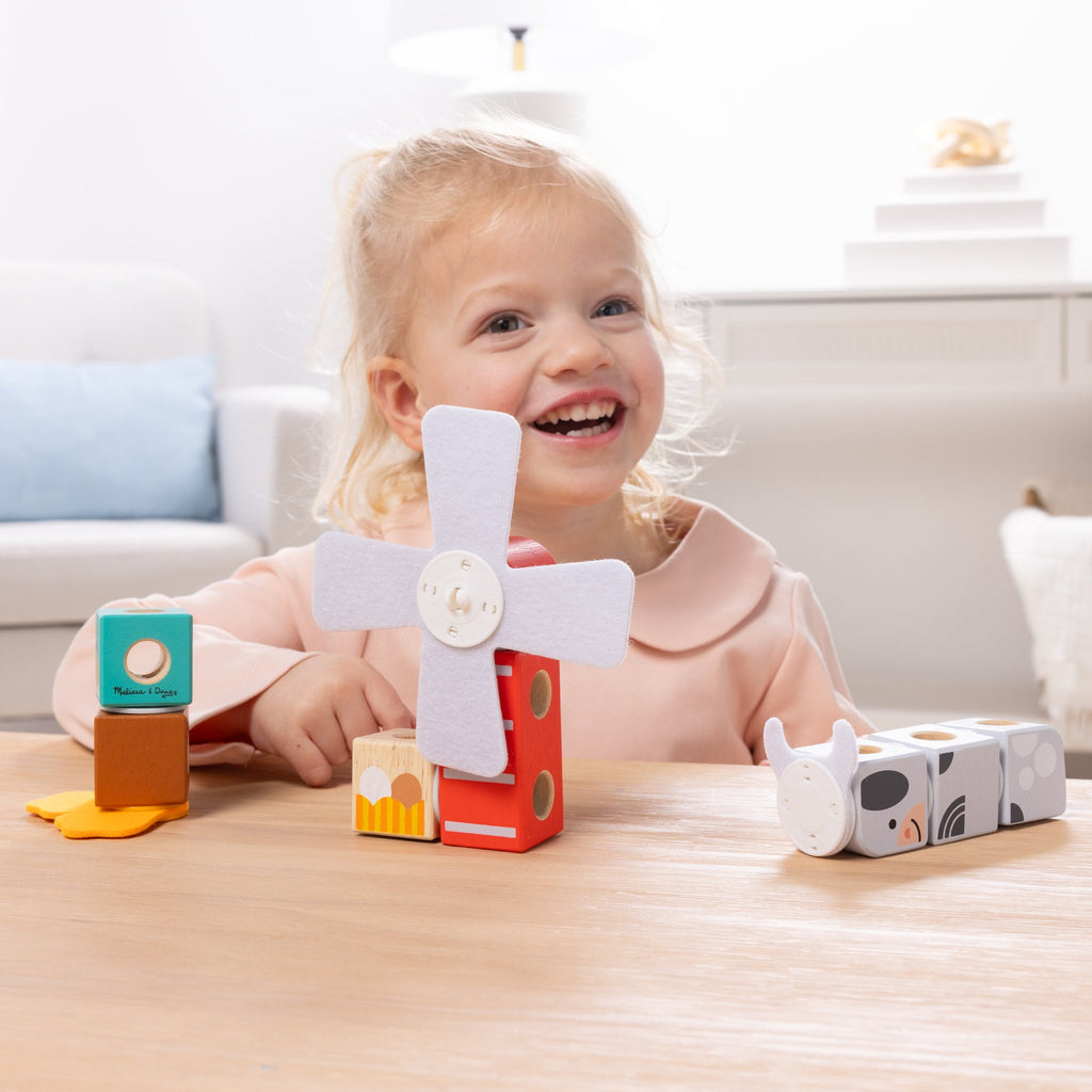 Educational Blockables Play Sets Farm and Farm Friends 2-Pack Bundle