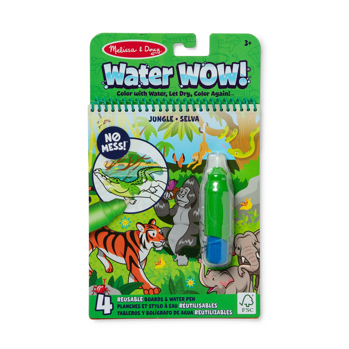 Educational On the Go Water Wow Water-Reveal Pad Jungle