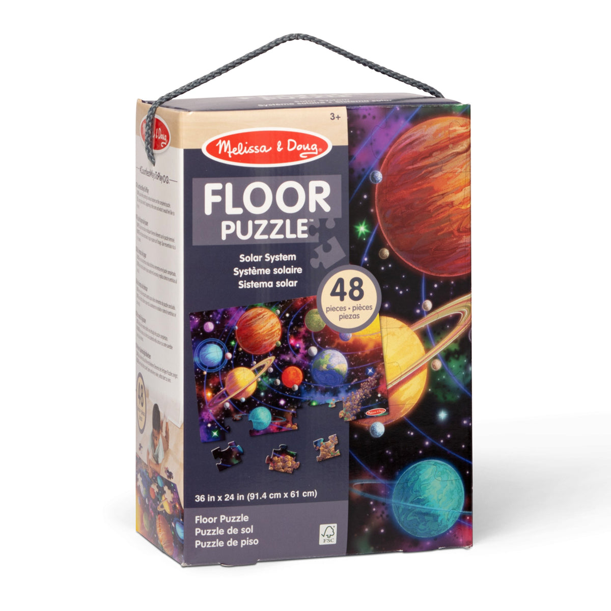 Educational Solar System Floor Puzzle - 48 Pieces