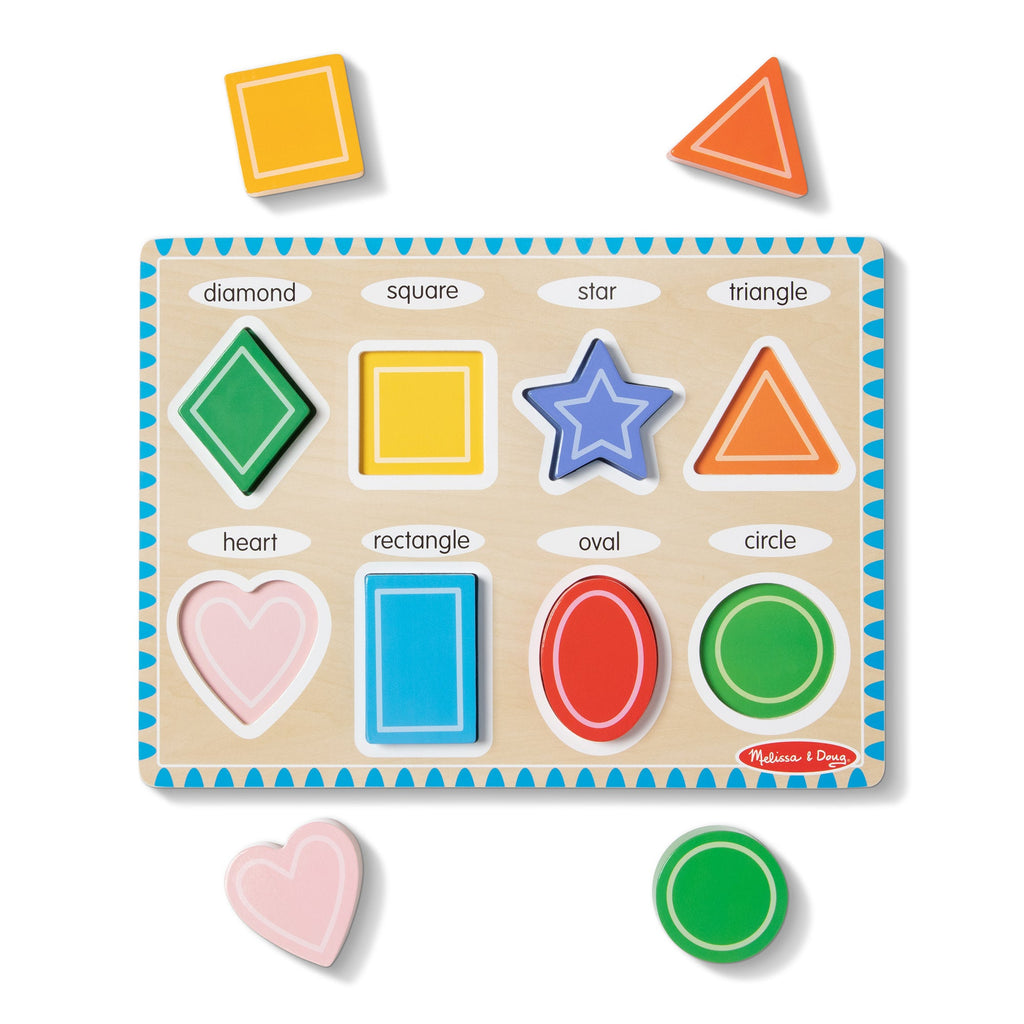 Educational Shapes Chunky Puzzle - 8 Pieces