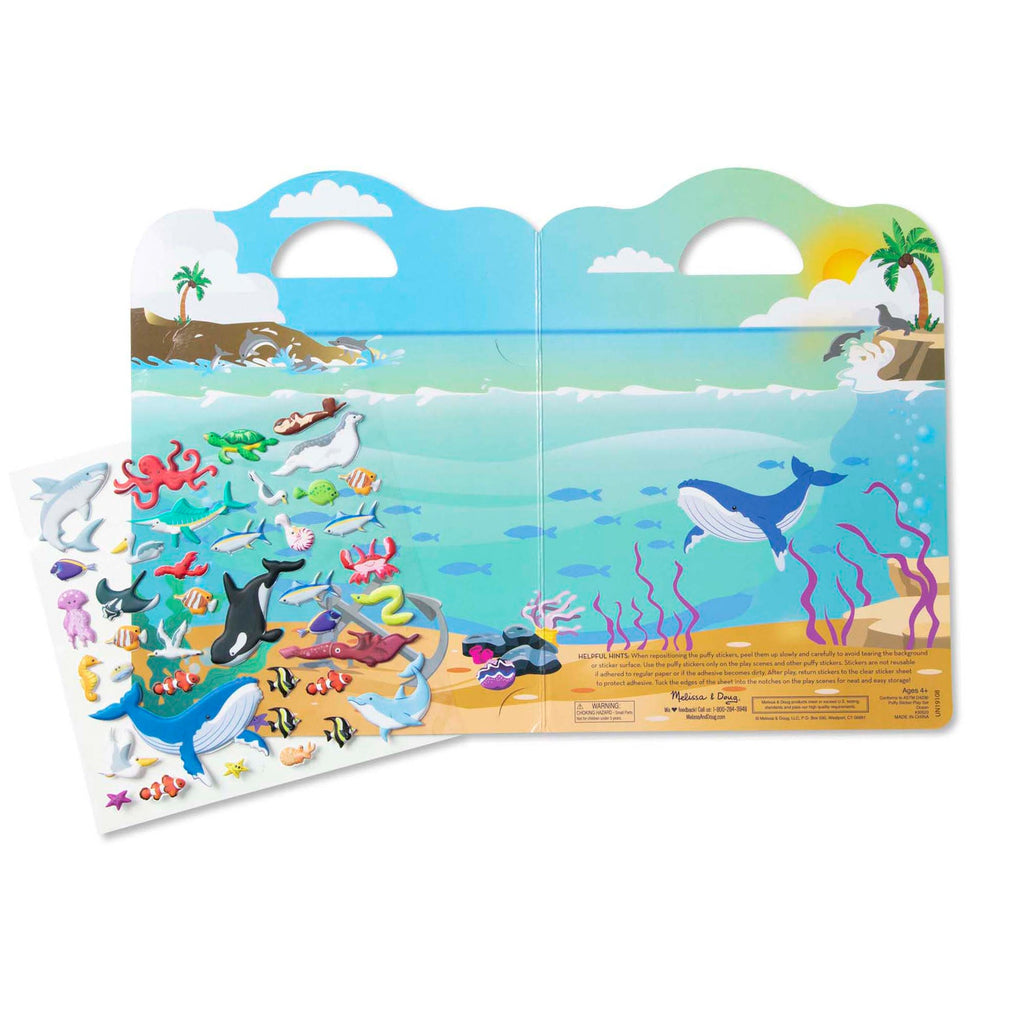 Educational Puffy Sticker Play Set - Ocean