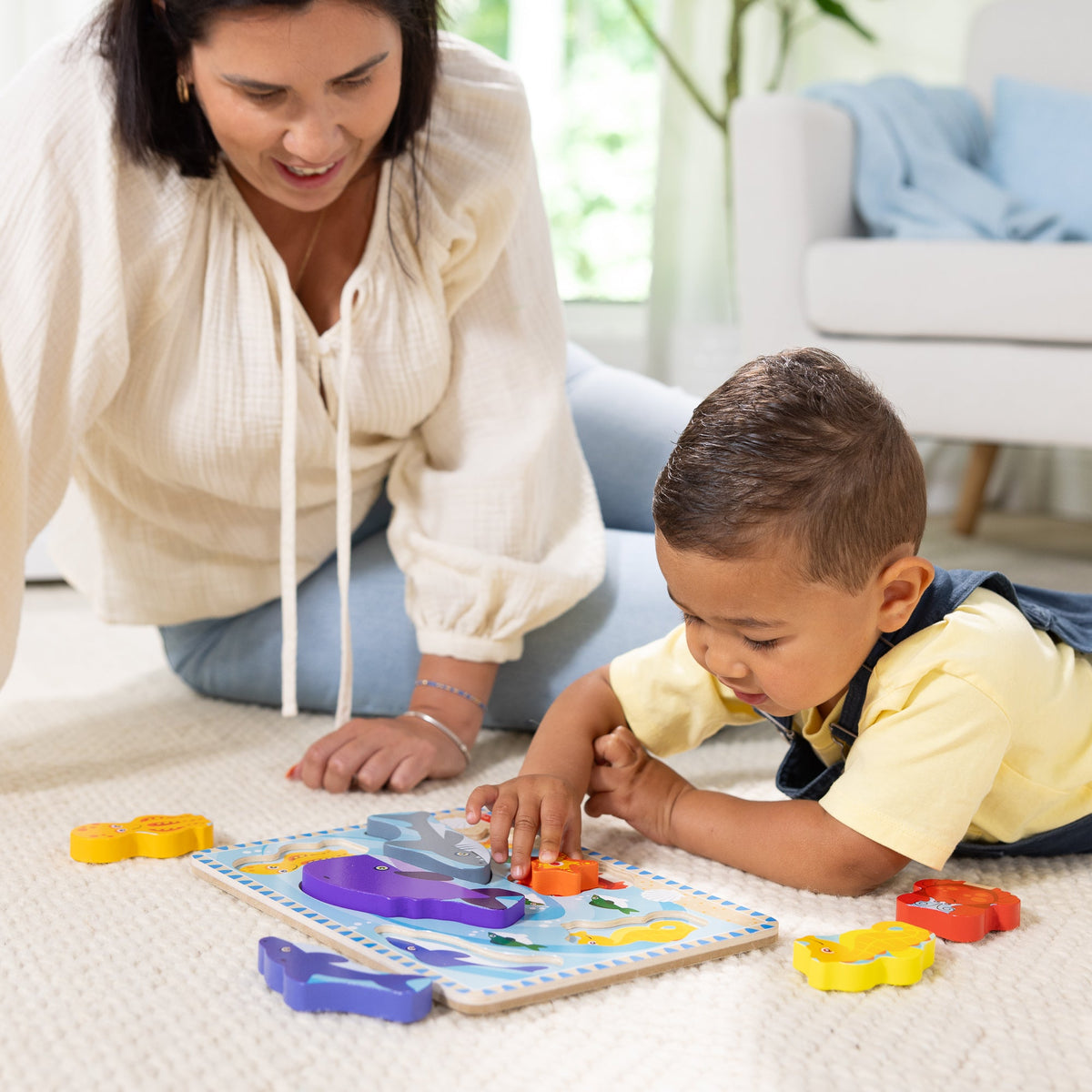 Educational Sea Creatures Chunky Puzzle - 7 Pieces