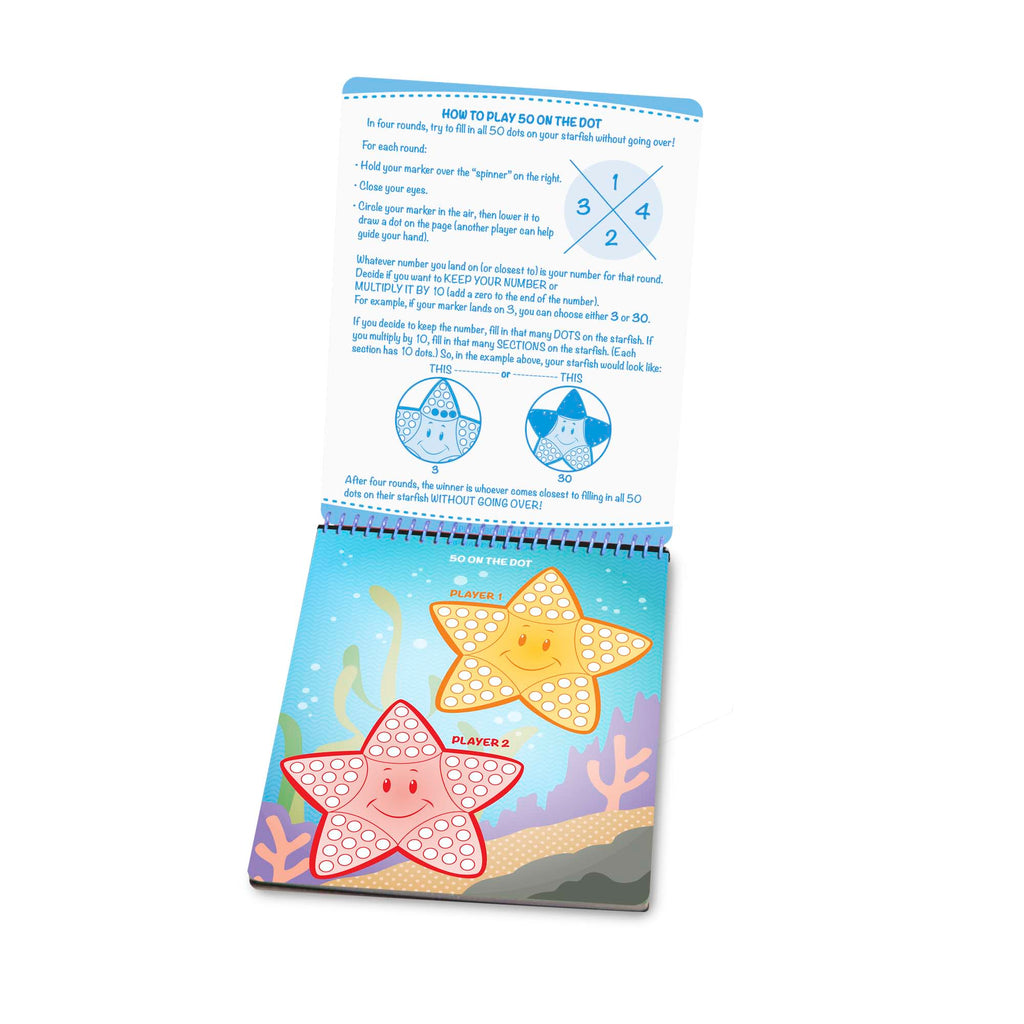 Educational Game On Wipe-Off Activity Pad - On the Go Travel Activity