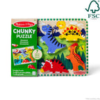 Educational Dinosaurs Chunky Puzzle - 7 Pieces