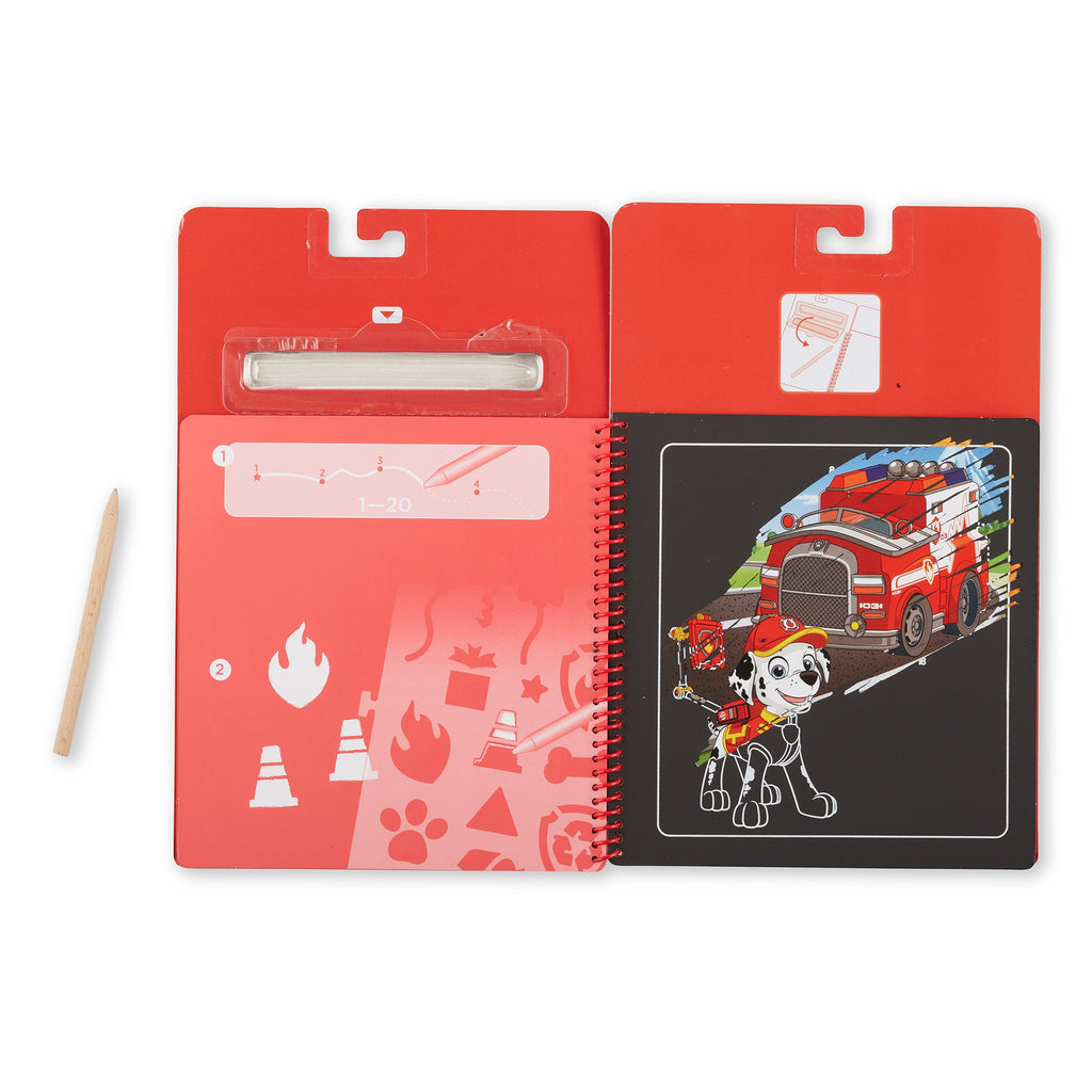 Educational PAW Patrol Scratch Art Pad - Marshall