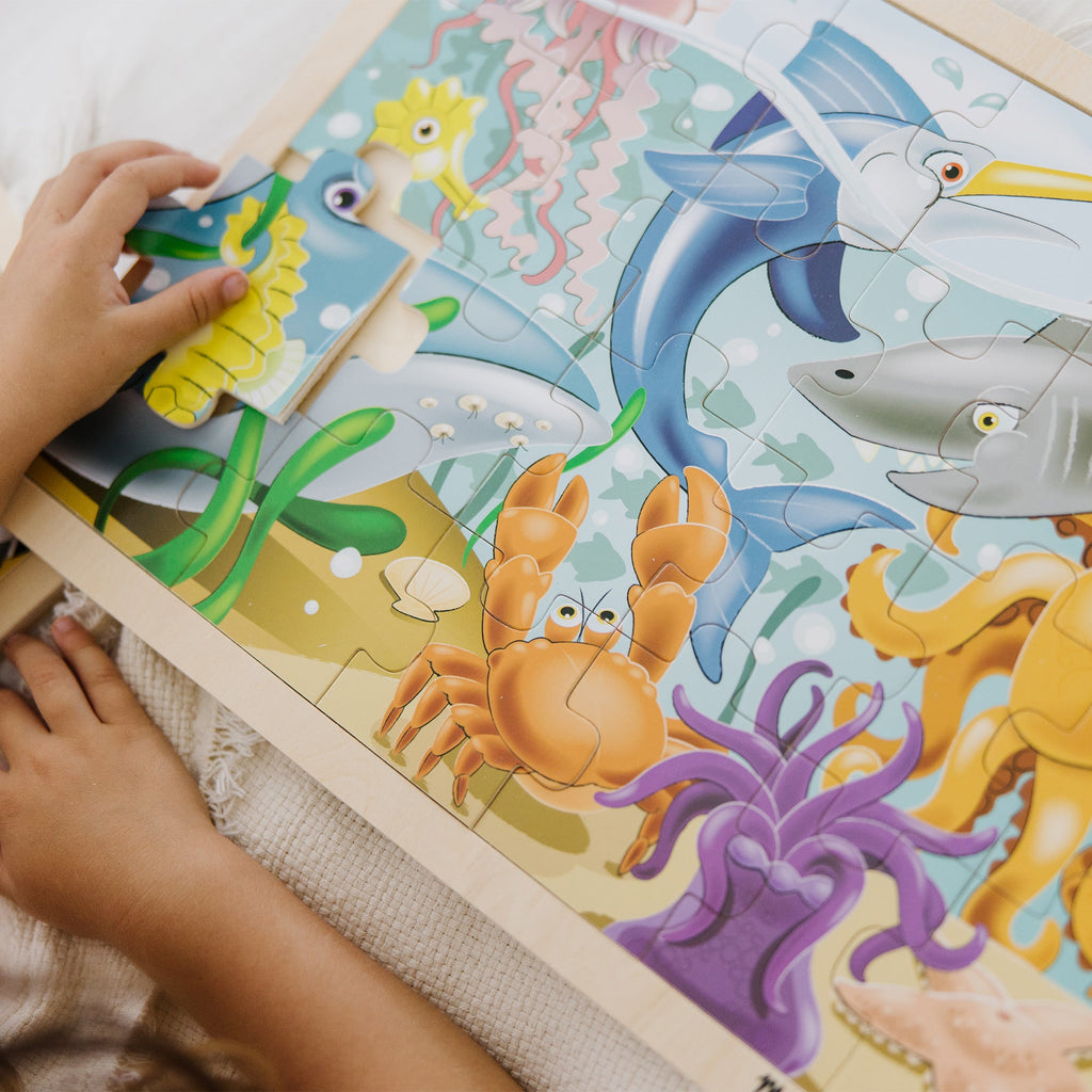 Educational Wooden Jigsaw Puzzle - Under the Sea - 24 Pieces