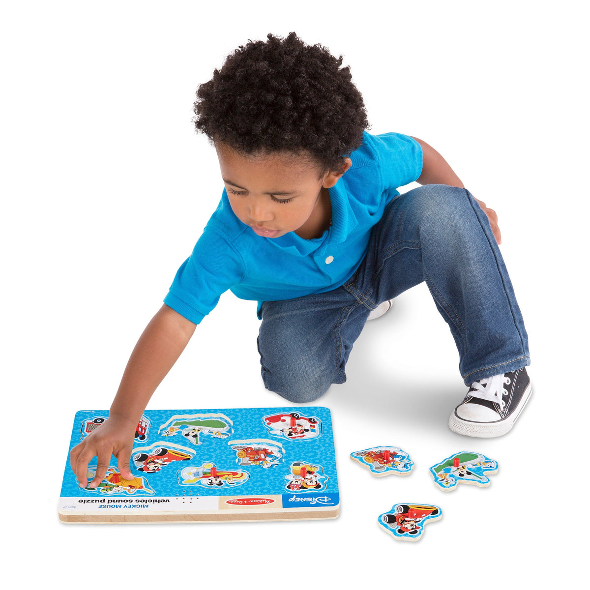 Educational Disney Mickey Mouse & Friends Vehicles Sound Puzzle - 8 Pieces