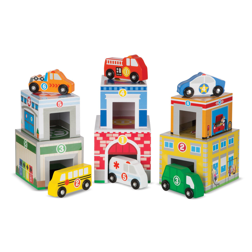 Educational Nesting & Sorting Buildings & Vehicles