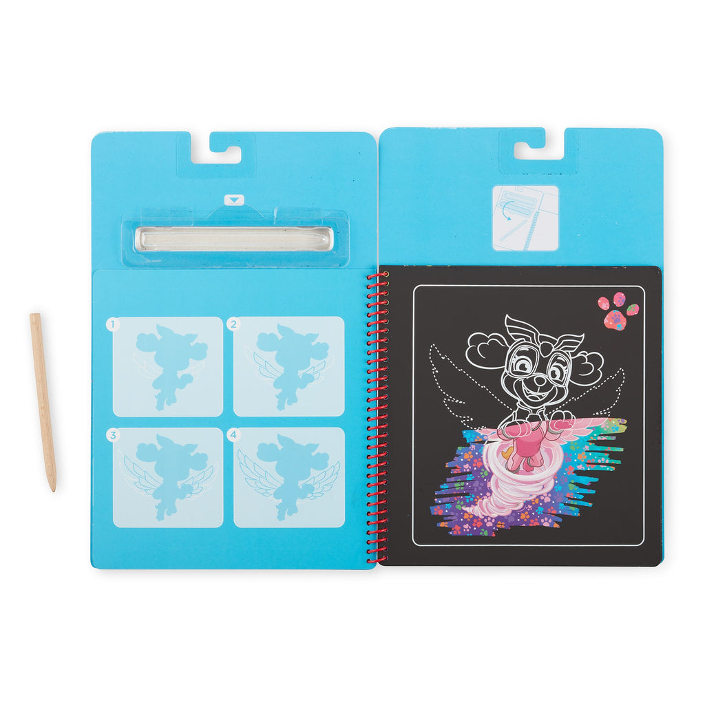 Educational PAW Patrol Scratch Art Pad - Skye