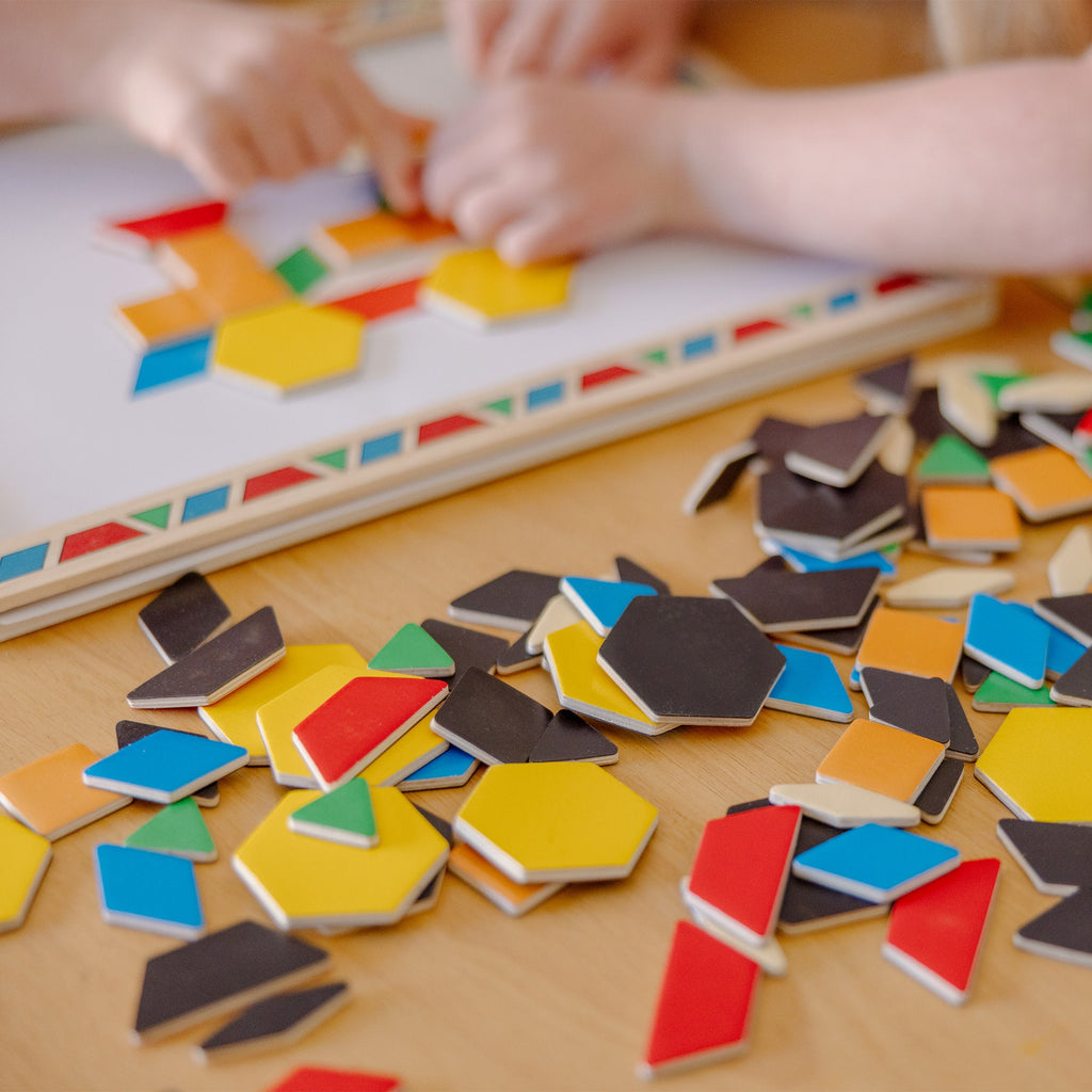 Educational Wooden Magnetic Pattern Block Kit
