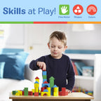 Educational 100-Piece Wood Blocks Set