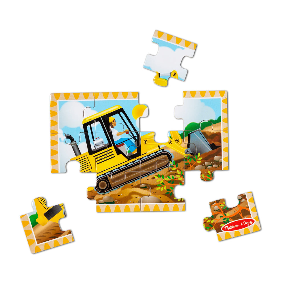 Educational Wooden Jigsaw Puzzles in a Box - Construction