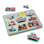 Educational Vehicles Sound Puzzle - 8 Pieces