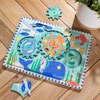 Educational Wooden Underwater Gear Puzzle 18 Pieces